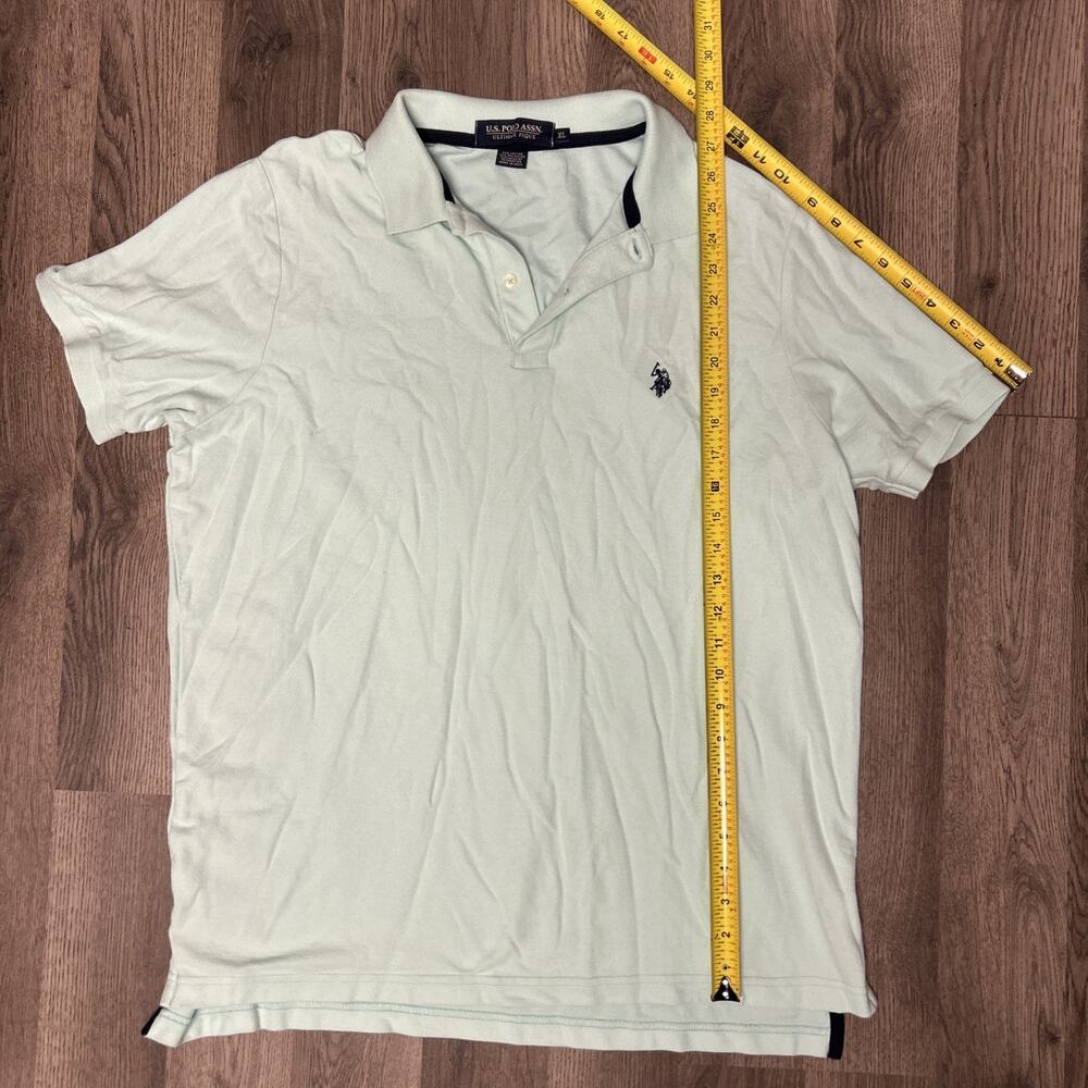U S Polo Assn Ultimate Pique Polo Shirt Mens XL Turquoise Casual Pullover
